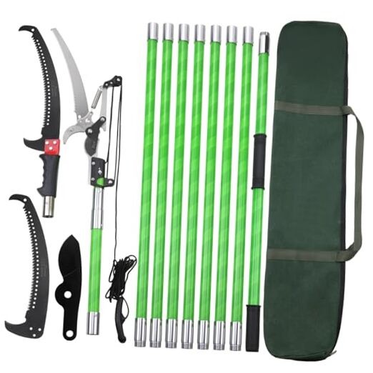 30 Feet Tree Pole Pruner Manual Branches Trimmer Tree Branch Garden Tools 30FT