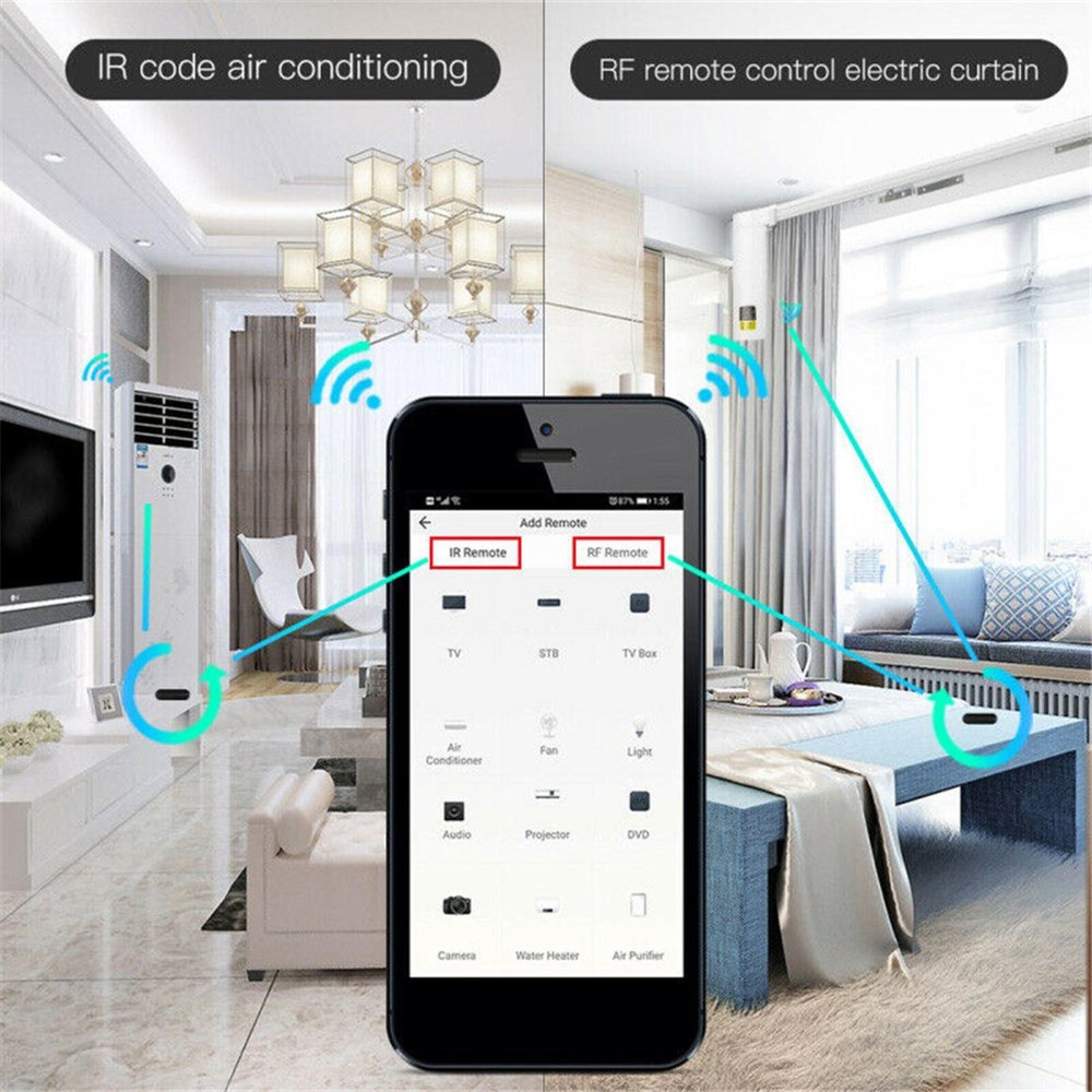 Wireless RF-R1 IR Remote Controller With Power Cable Appliance Control Universal