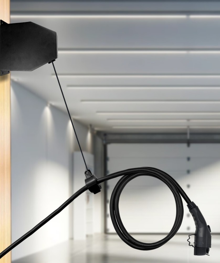 EV Charger Retractable Cable Management Pully System-Rugged Commercial Grade