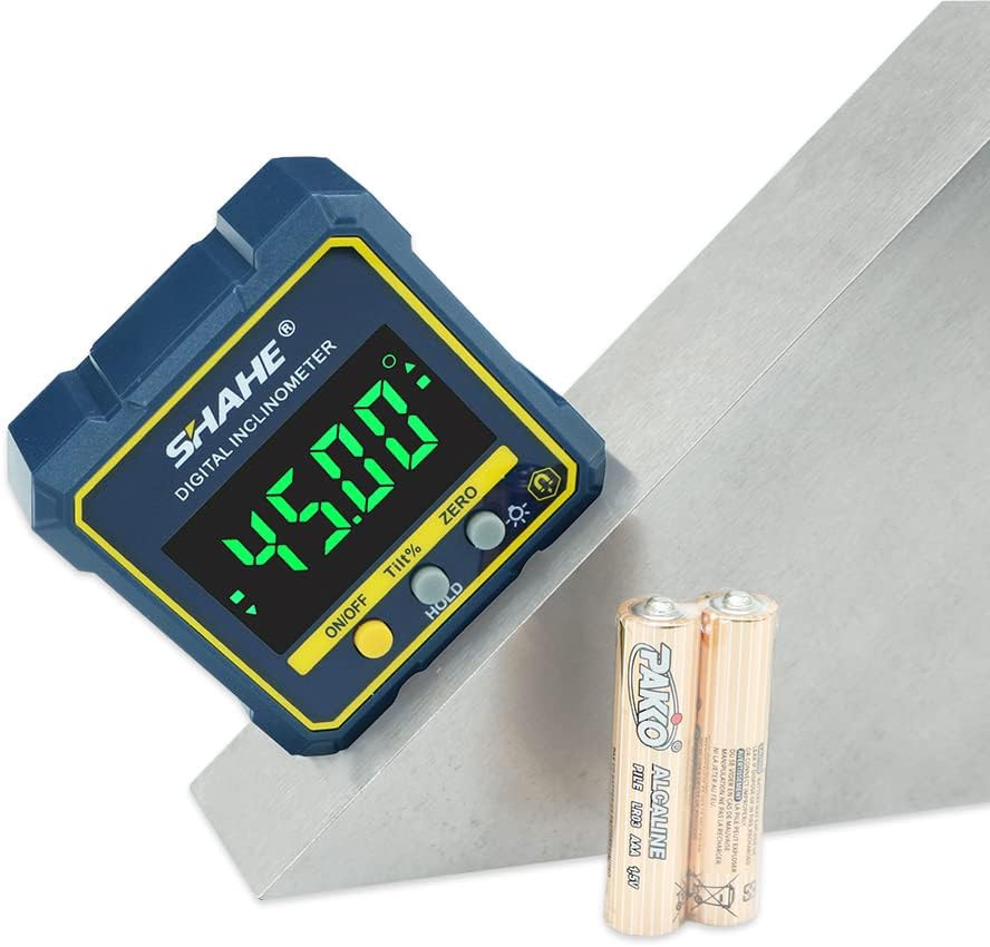 Digital Angle Finder Gauge Magnetic Inclinometer Level Cube Backlight