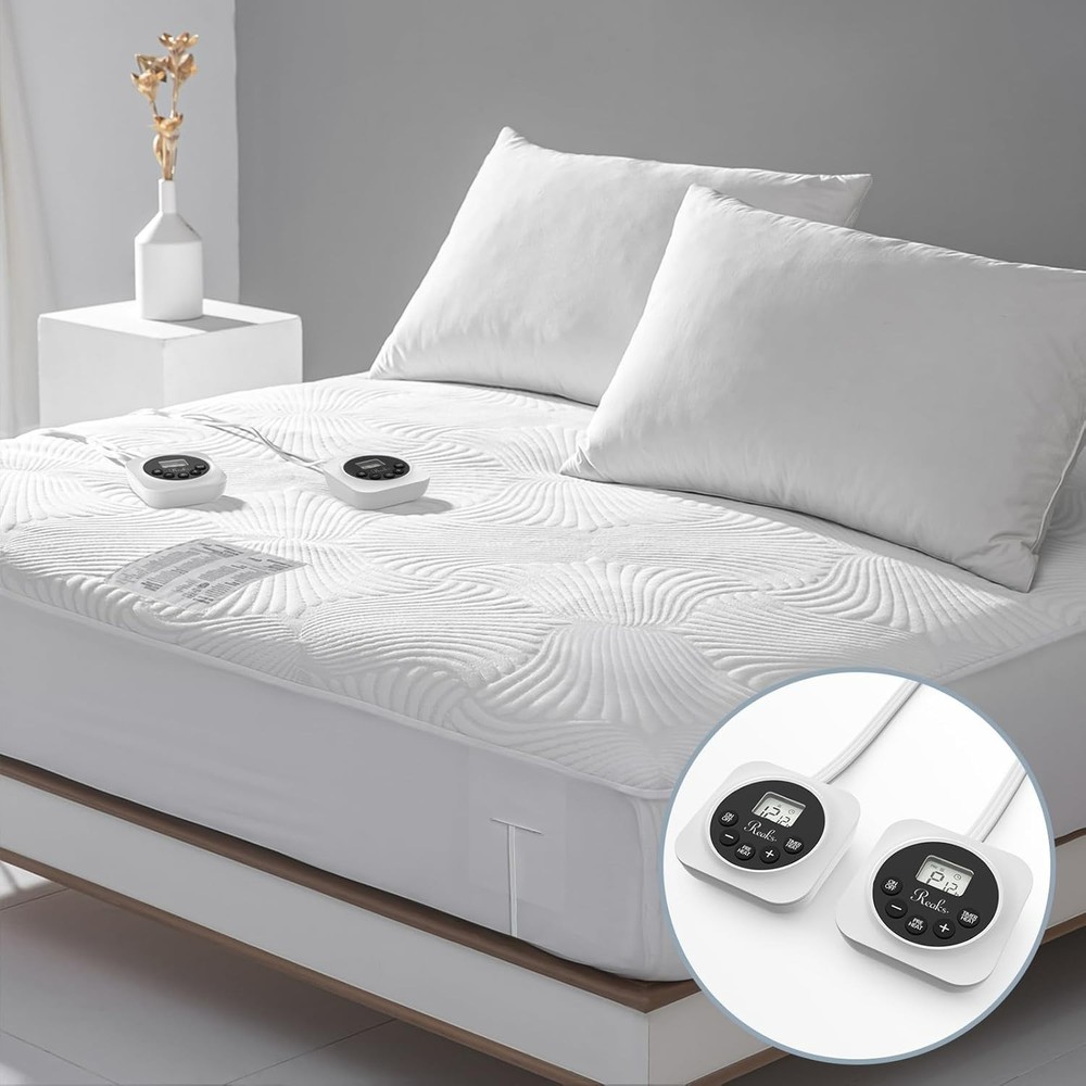 Queen Electric Heated Mattress Pad - Lighted Controls & Enhanced Safety Features