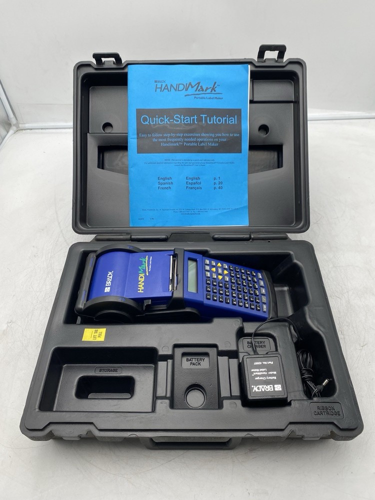 Brady HandiMark Portable Label Maker With Case