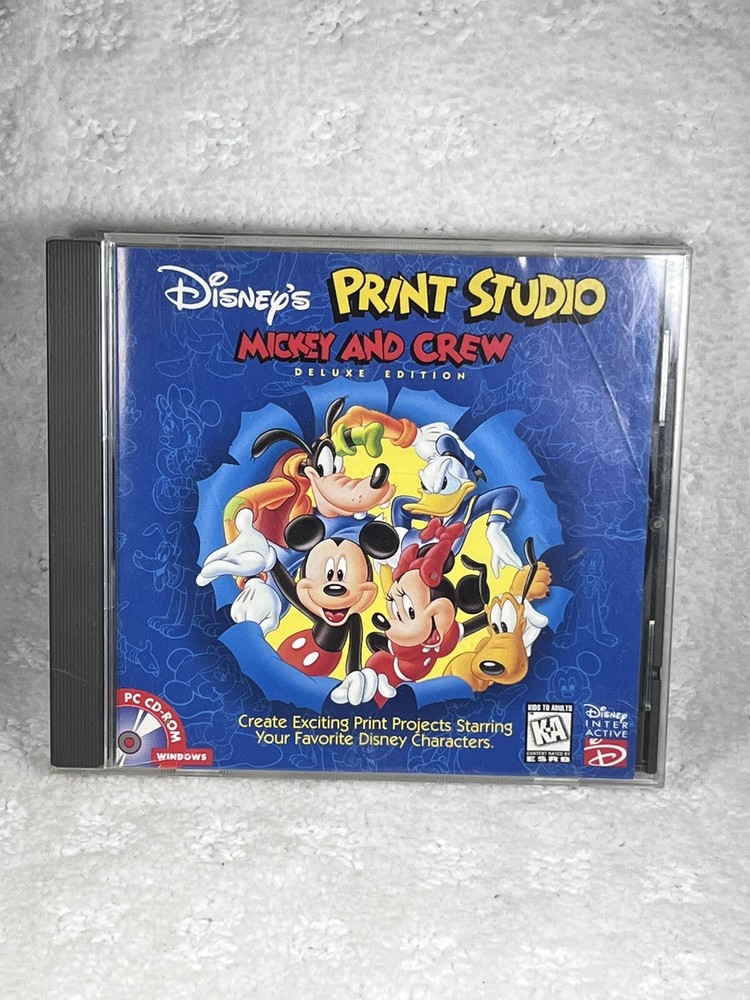 Disney Mickey & Crew Print Studio 1995 PC CD-ROM