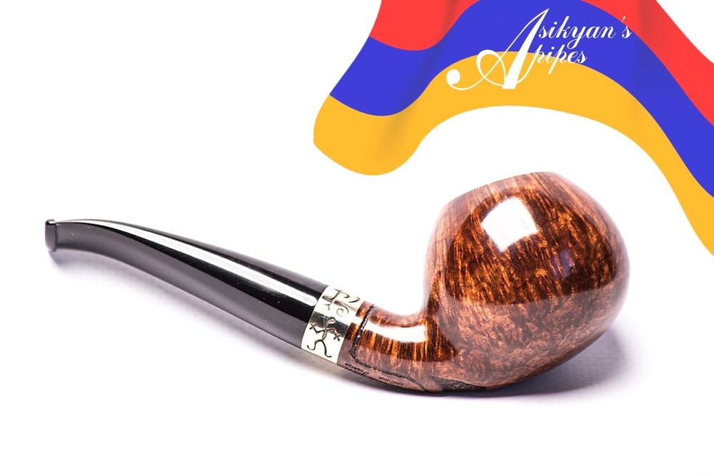 Asikyan Pipe #394/24 Bent Author Smooth Hand Made