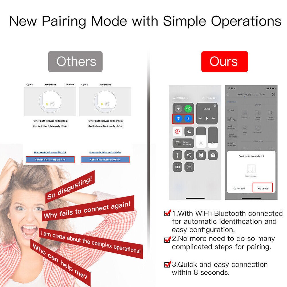 MOES WiFi RF Smart Dimmer Light Switch Wall Touch Glass Panel Alexa Google APP