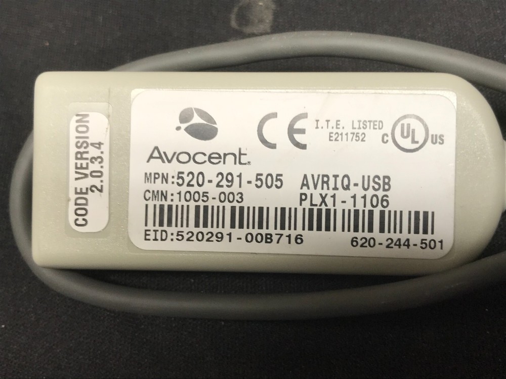 Avocent AVRIQ-USB 520-291-505 USB KVM Server Cable Adapter Module