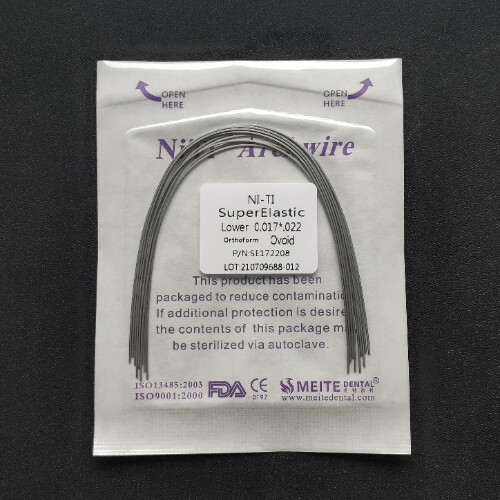 10Pcs Dental Super Elastic Niti Arch Wire Rectangular Bows Arcs Natural Form