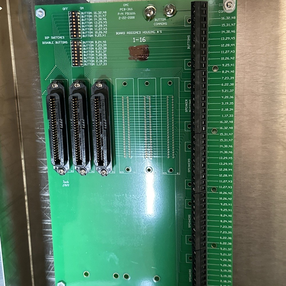 Ordermatic Order Matic PB-32 Punch Block for drive-in Optimatic intercom systems