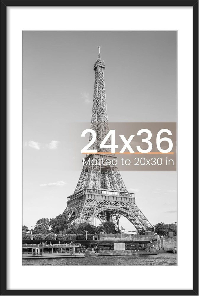 upsimples 24x36 Picture Frame Black 1 Pack