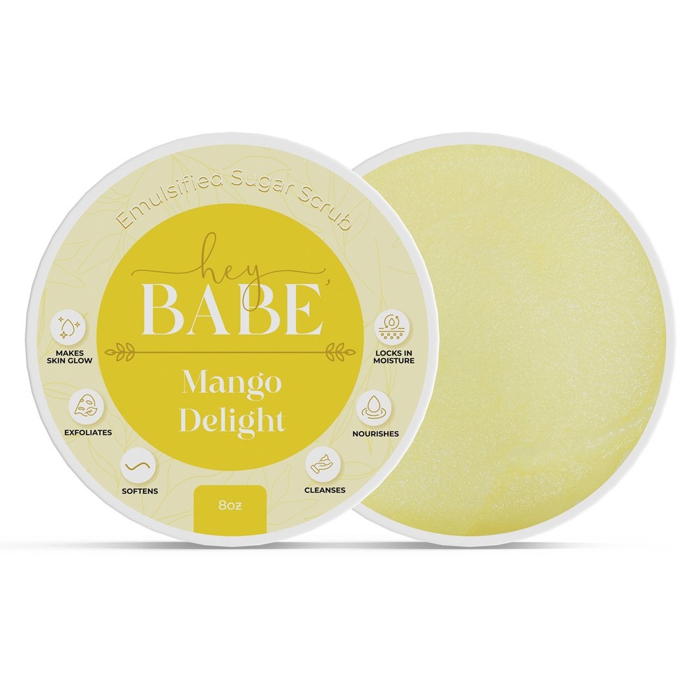 Hey, Babe Emulsified Sugar Scrub - Mango Delight - 8oz
