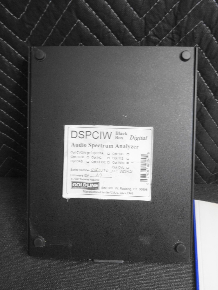 Goldline DSP30 Band Portable Audio Analyzer Computer Interface w/ Microphone