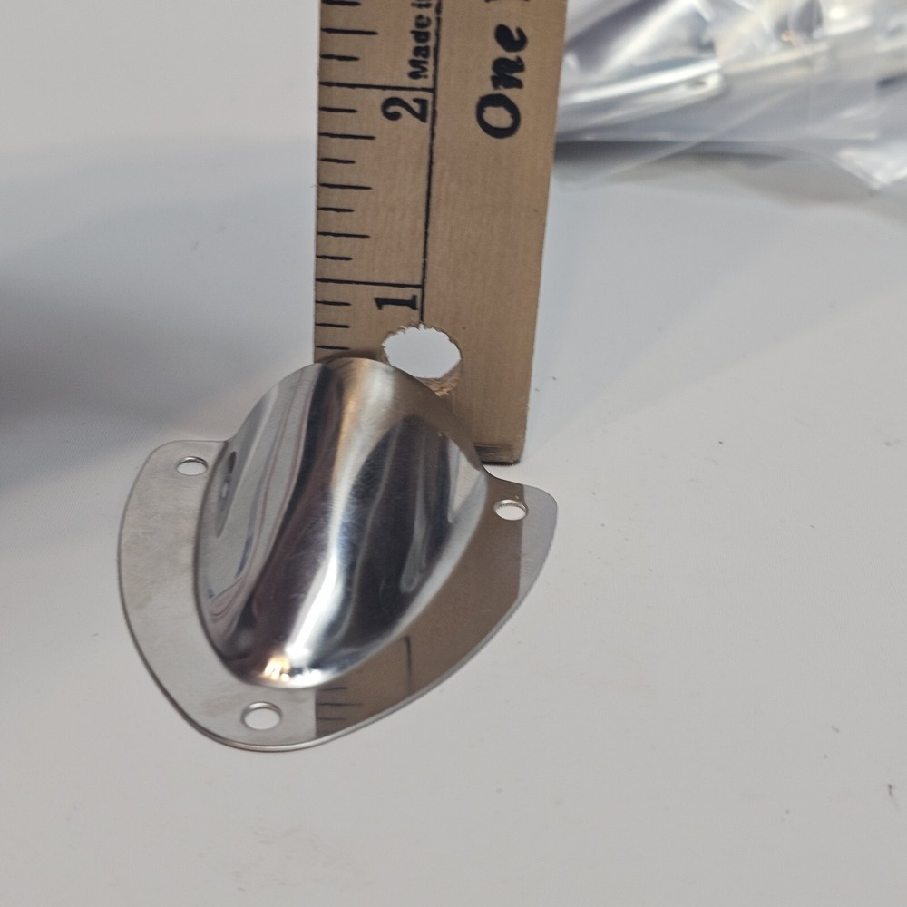 10 Small Stainless Steel Clamshell Wire Cable Vent Multiple Uses 2 1/8"×2 1/4"
