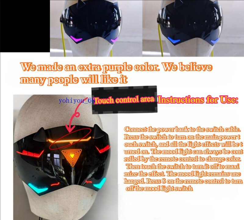 Zenless Zone Zero Trigger Half-face Mask Eye Patch Cosplay Performance Luminous