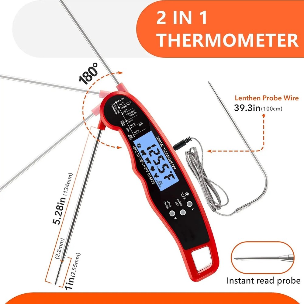 Thermometer, Kitchen Thermometer, Instant Read Meat Thermometer, Kitchen gadgets