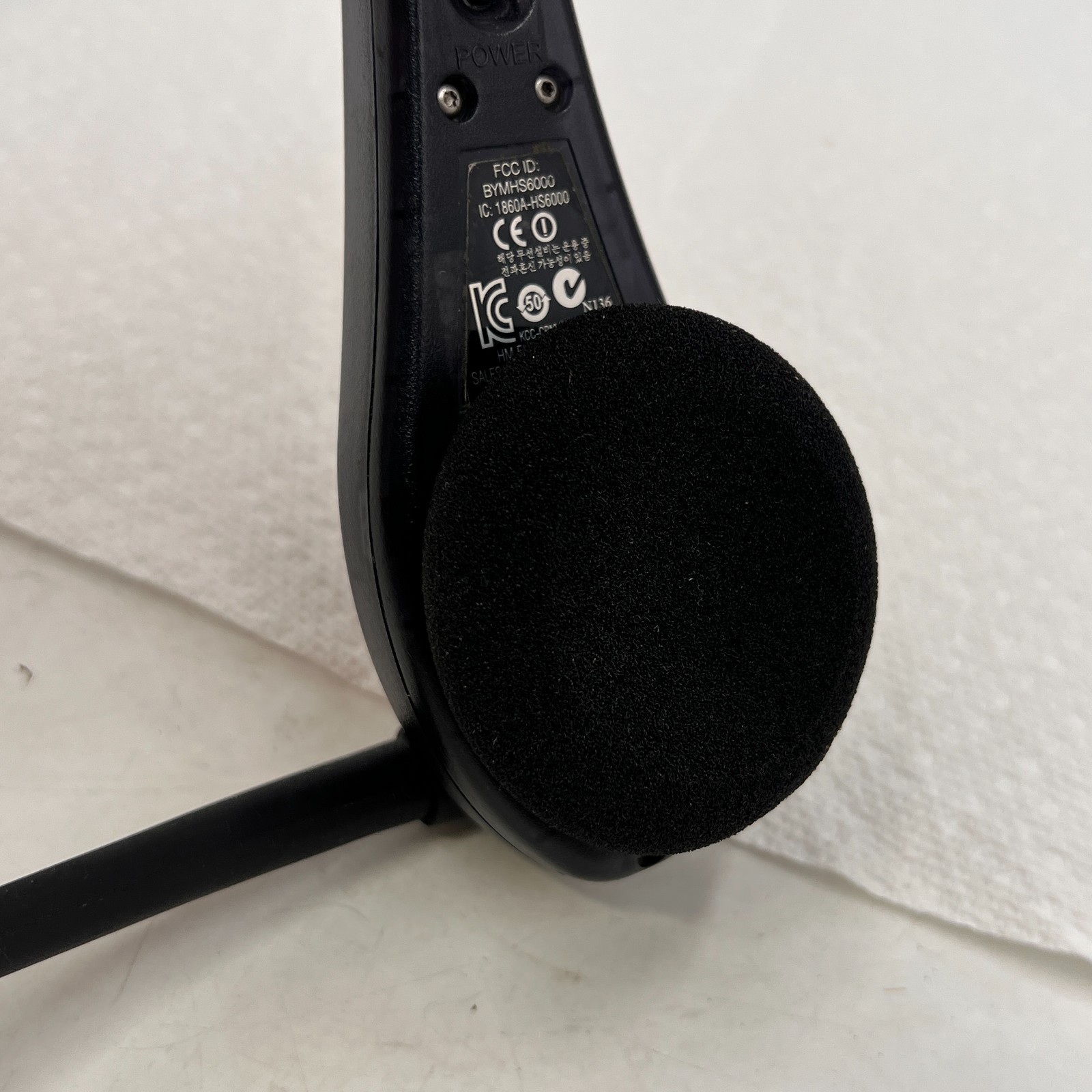 USED HME HS6000 RED Wireless Drive Thru Intercom Headset Works Great NO BATTERY