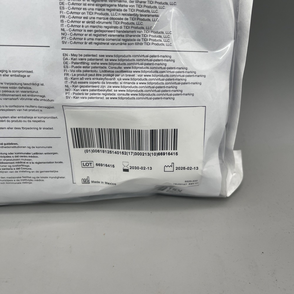 TIDI C-ARMOR DRAPE REF 5523 EXP 2030