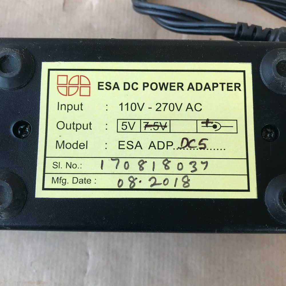 ESA DC POWER ADAPTER ESA ADP DC5
