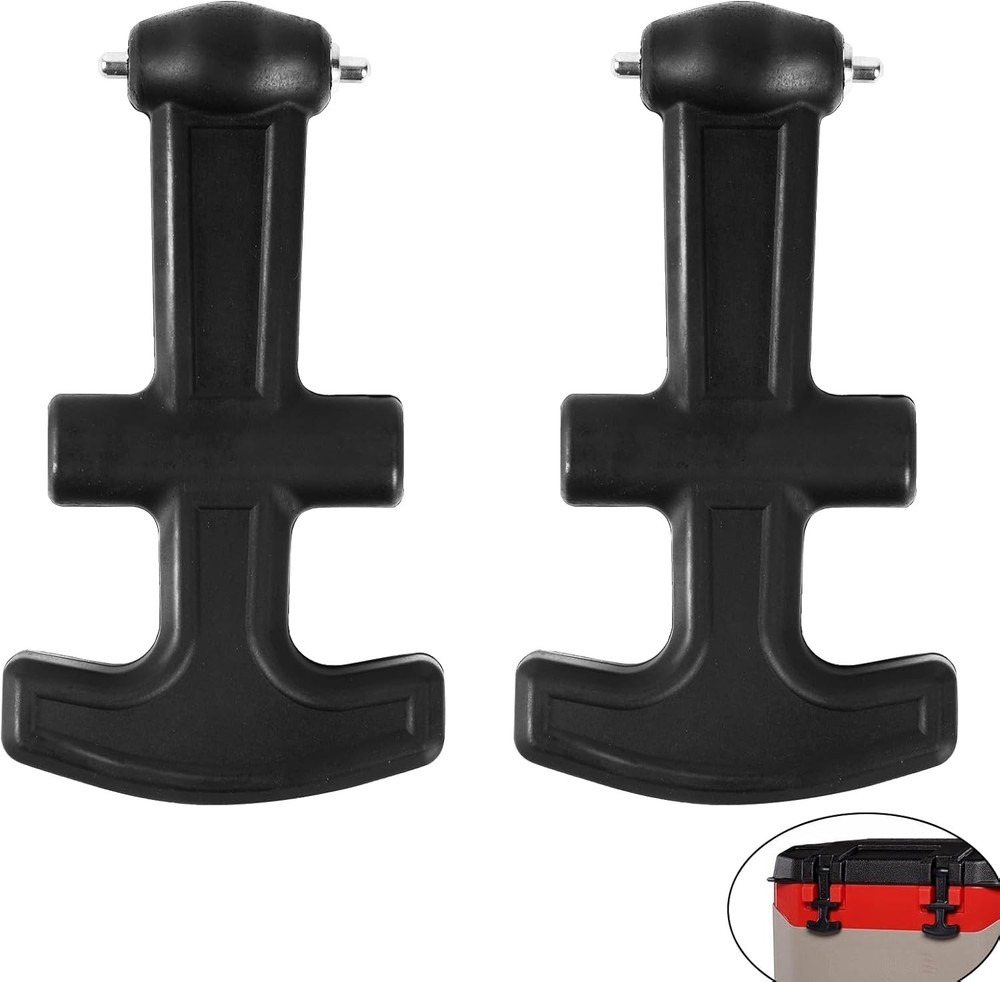 2-Pack Universal T-Latch Handle Cooler Lid Replacement Kit for BMX & Overland