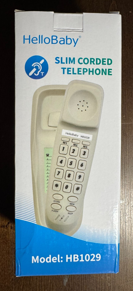 HelloBaby Slim Corded Telephone Model: HB1029
