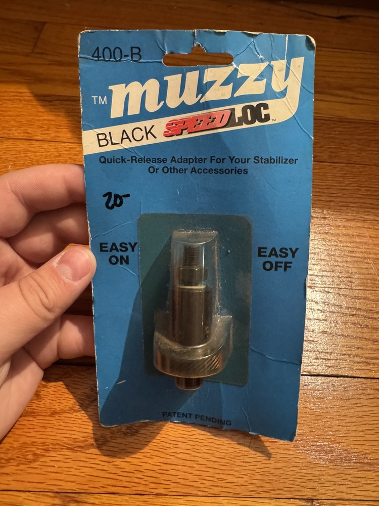 Muzzy Black Speed Loc Quick Release Adapter 400-B