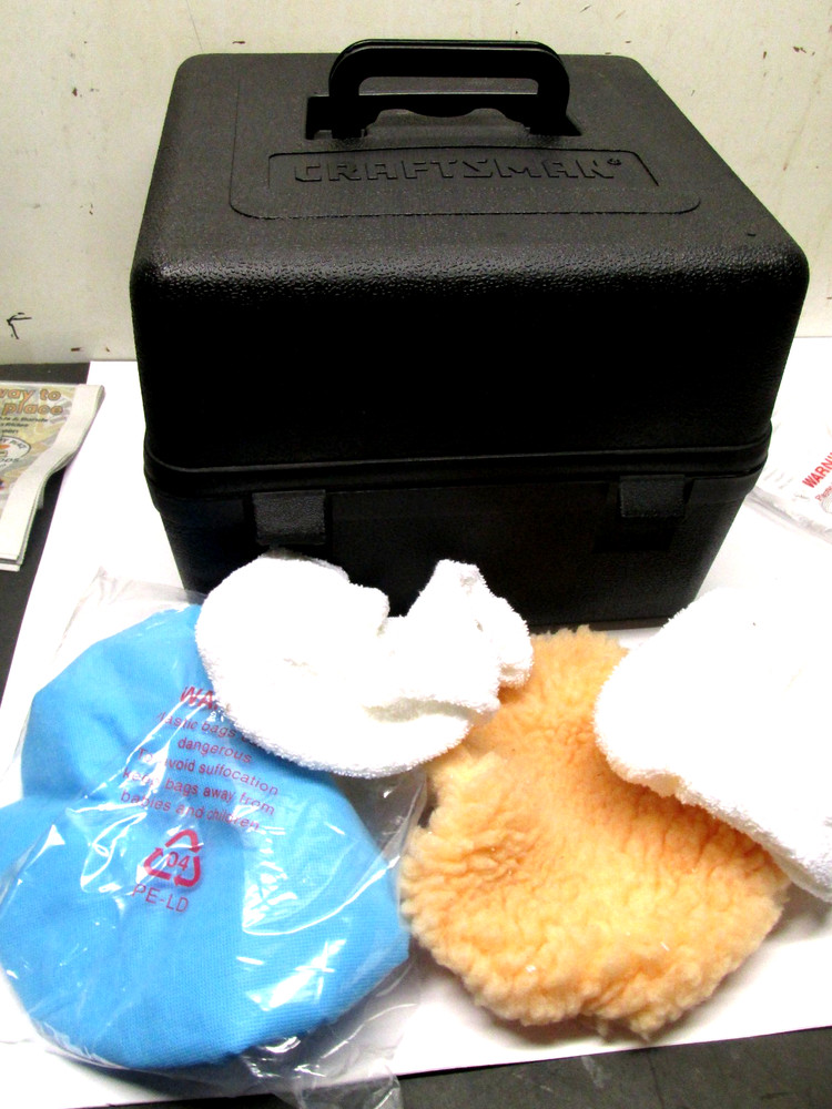 Craftsman 10" Buffer Polisher With Case and Accessories