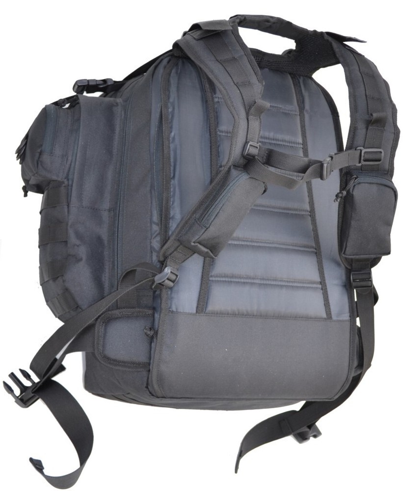 Explorer Black Concealment Backpack with Molle Webbing Hydration Ready