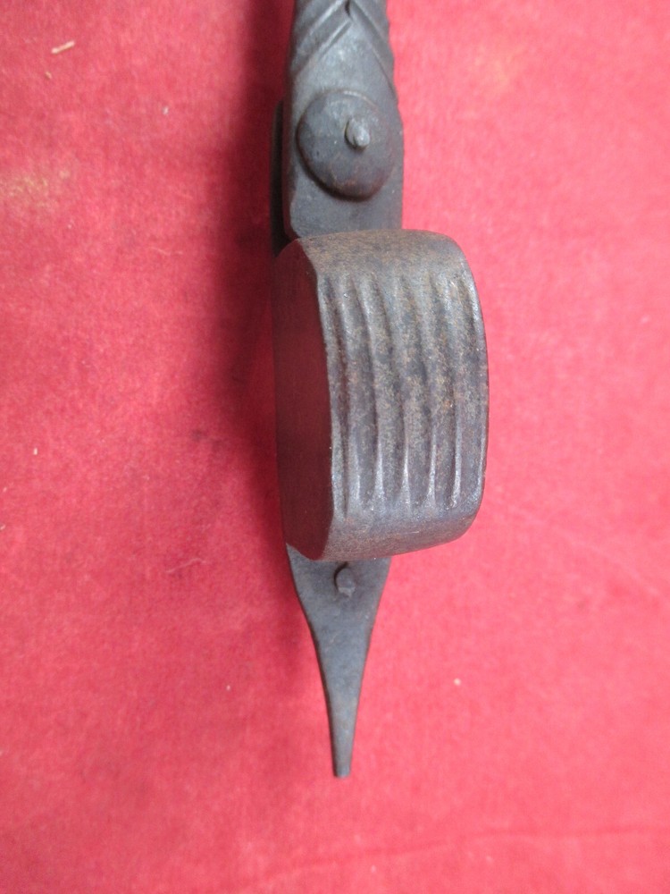 Antique Iron Candle / Wick Cutter / Scissors Tool spring loaded hand made.