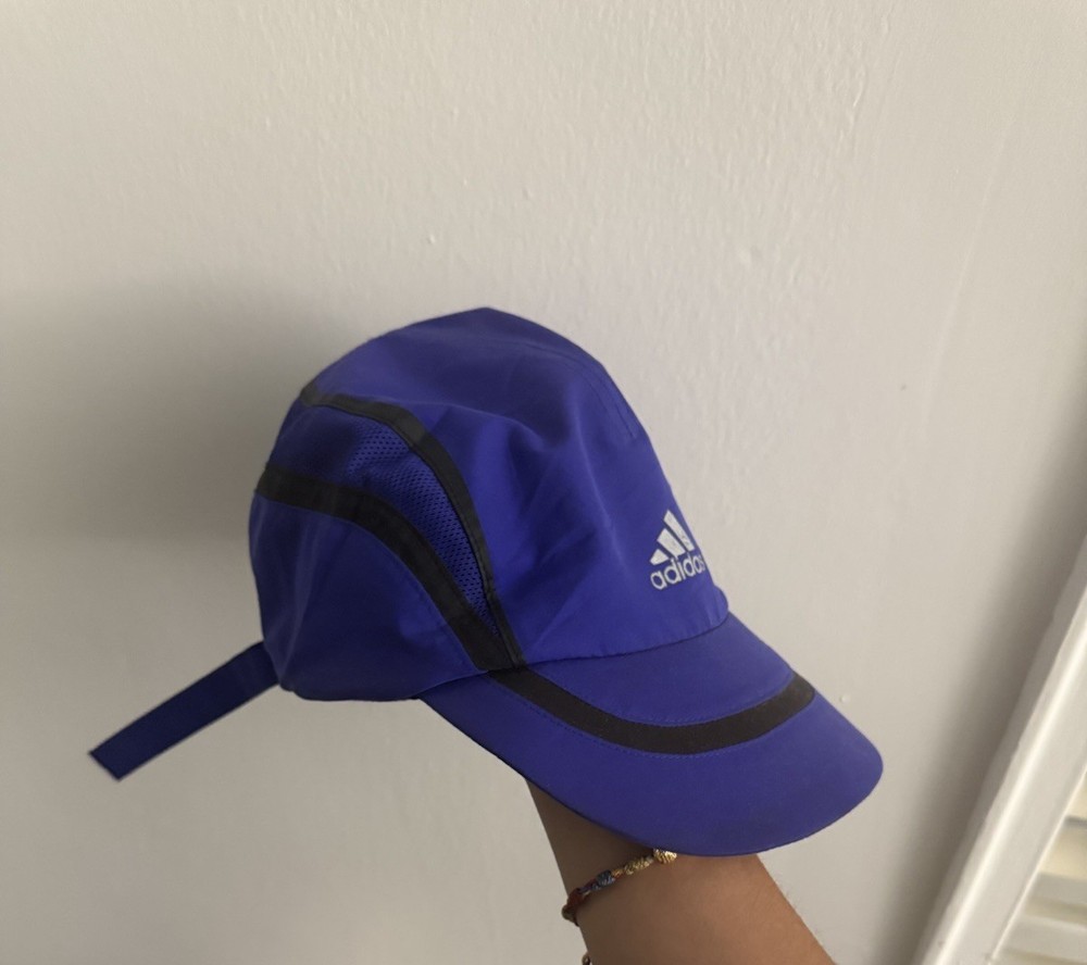 adidas dri-fit Climacool Adjustable Blue Cap Mesh Breathable Lightweight