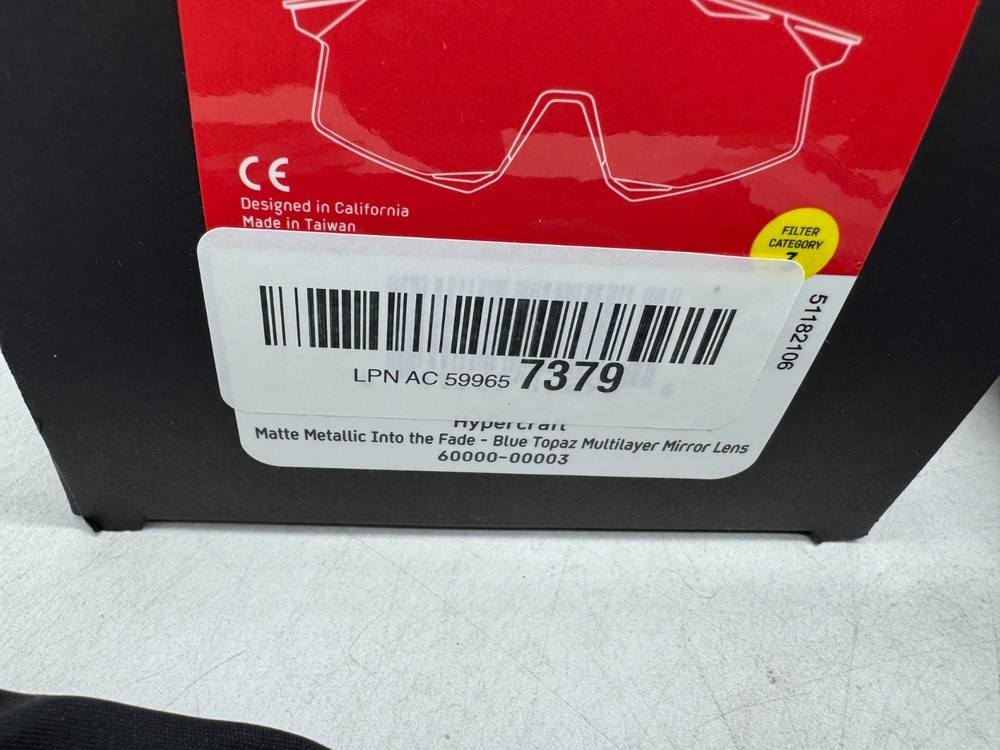 100% Hypercraft Sport Performance Frameless Sunglasses Scratch Resistant Uv400