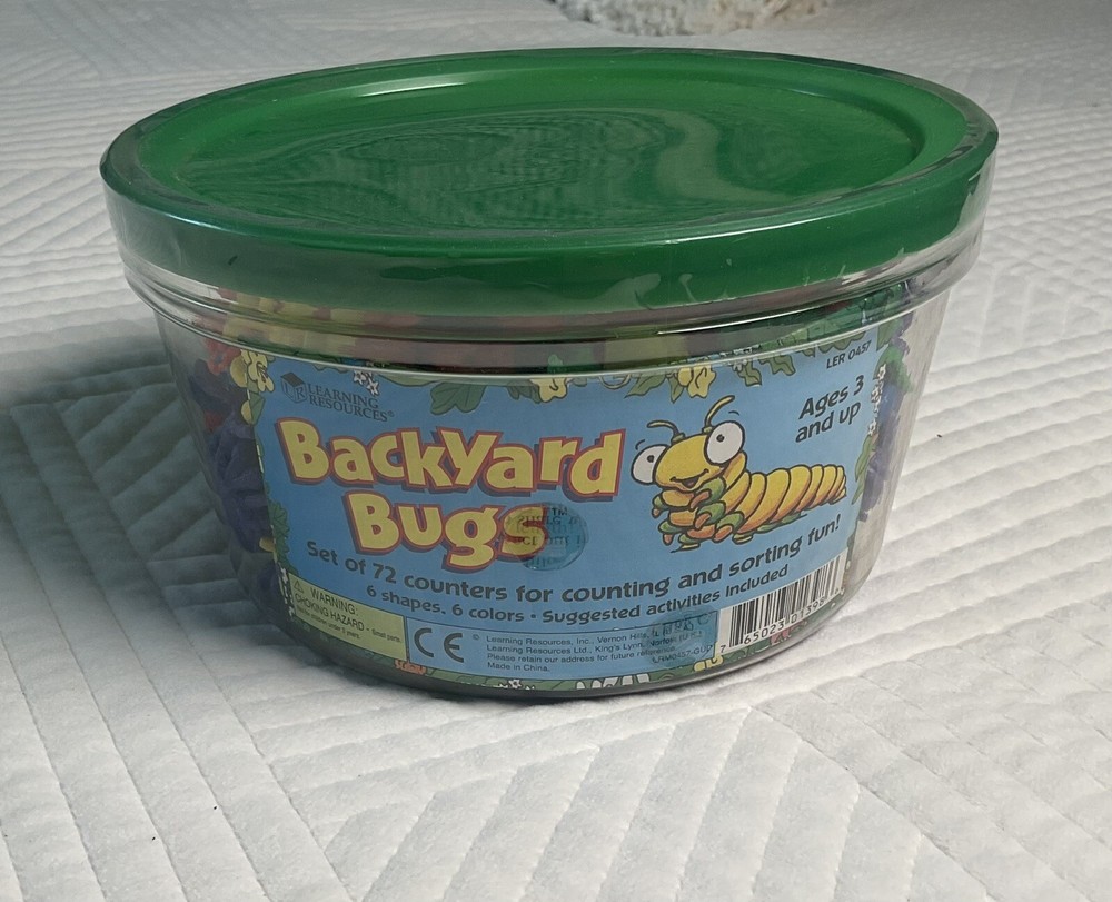 Learning Resources Backyard Bugs Counters - 72 Pieces, Ages 3+ Counting and...