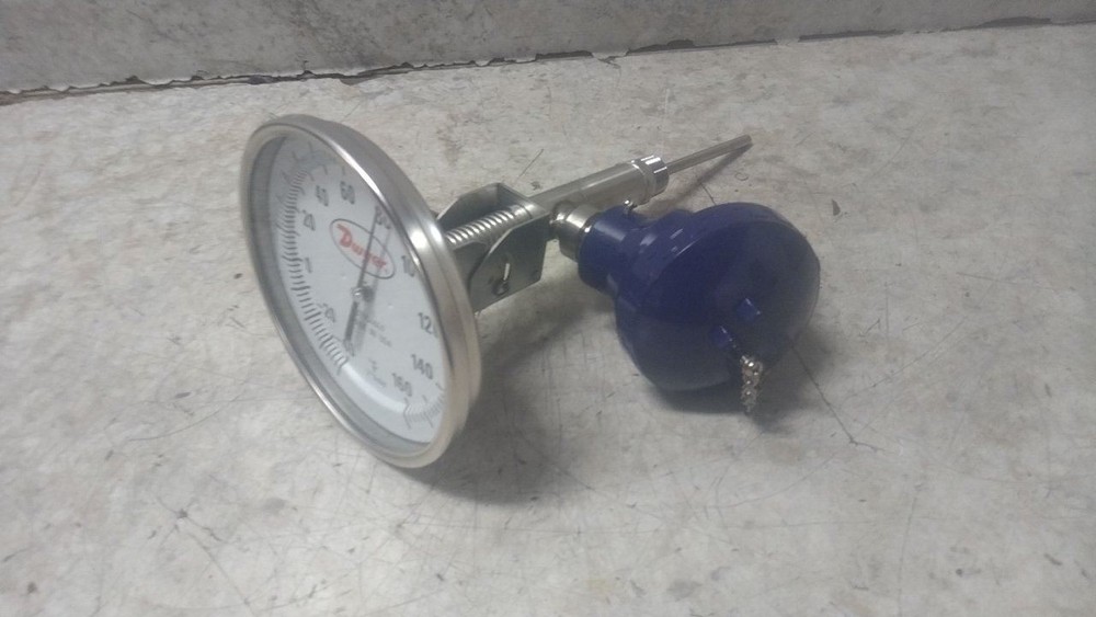 Dwyer BTO54041 5 In Dial Diameter Dial Thermometer With Process Output