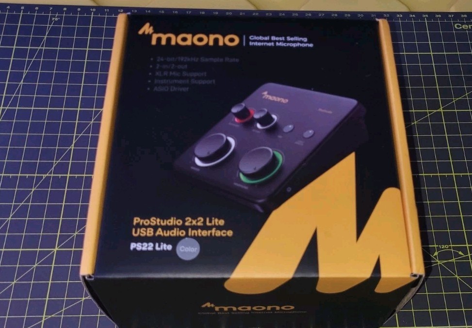 MAONO USB Audio Interface for PC: Interface with XLR Input 24-bit/192kHz OPENBOX
