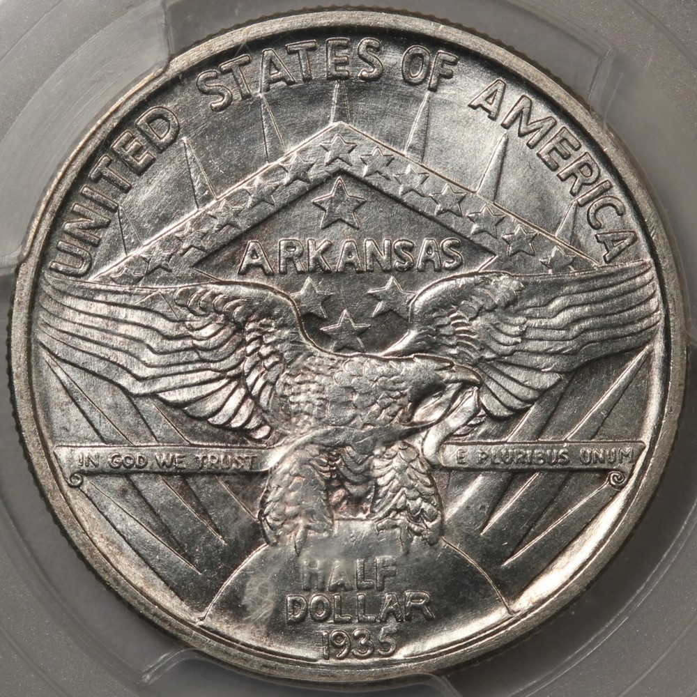 1935 Arkansas Half Dollar Commemorative PCGS MS-65