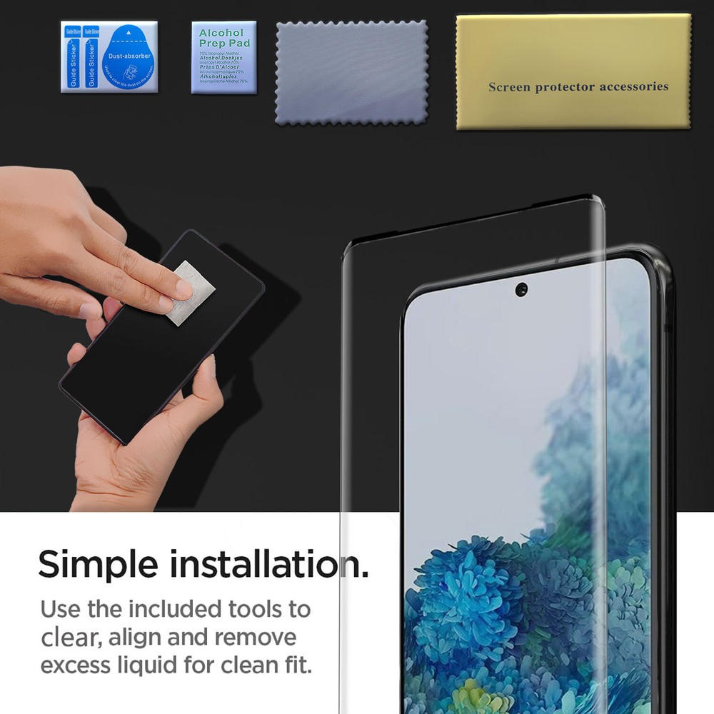 For Samsung Galaxy S20/S20 Plus/S20 Ultra Clear Tempered Glass Screen Protector