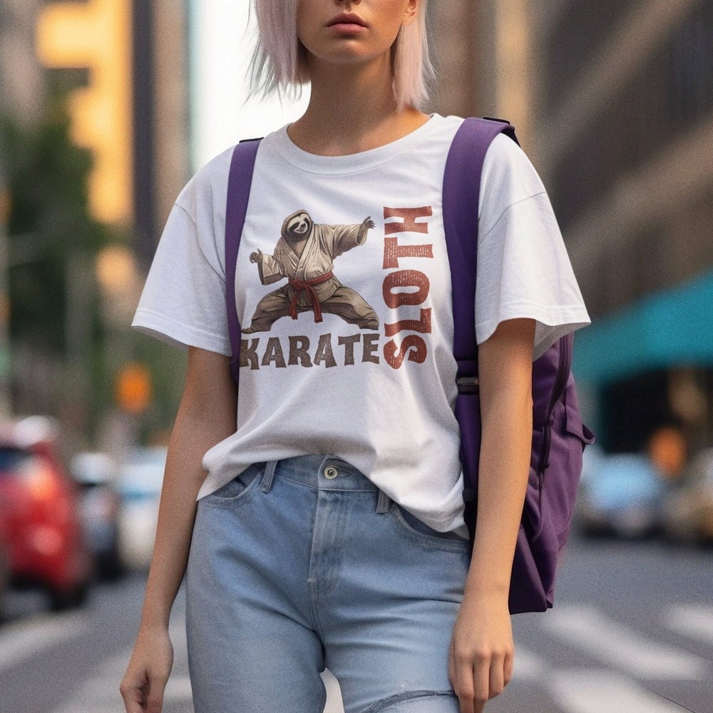 Karate Sloth Shirt, Martial Arts