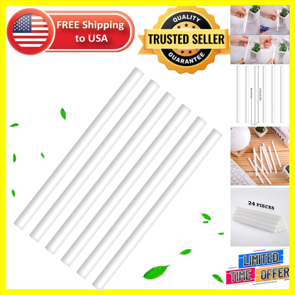 Pure Cotton 24 Pcs Humidifier Filter Sticks - Custom Length for Diffusers