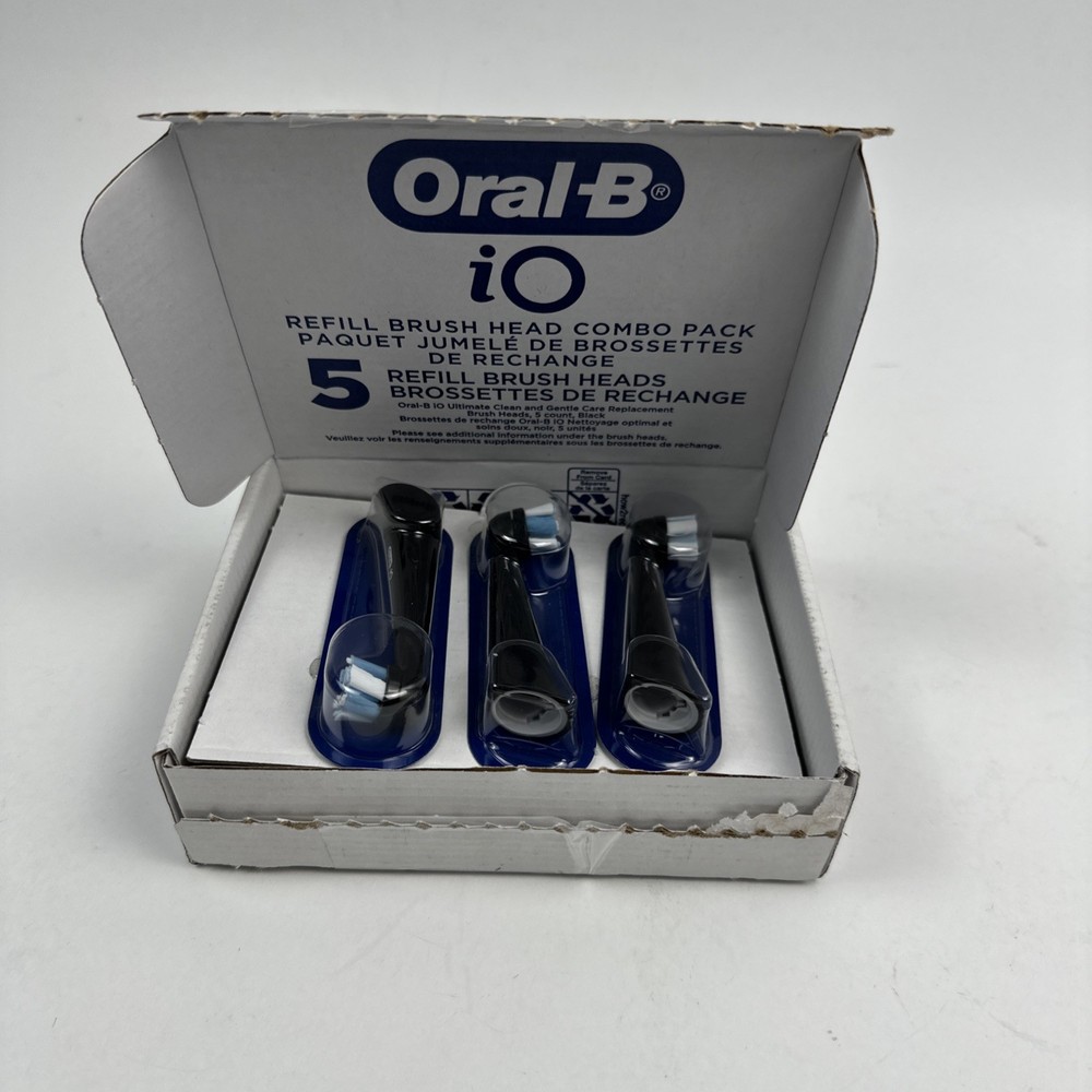 Oral-B iO Ultimate Clean Replacement Brush Heads, 5 Count
