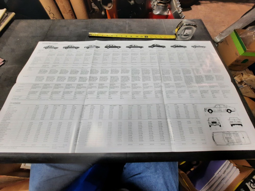 1991 Mercedes Benz Tech Brochure Catalog Original