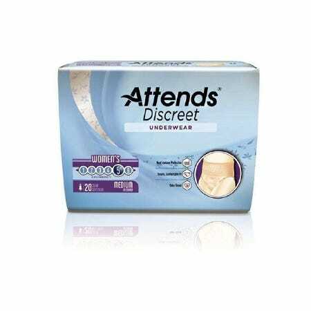 Attends Discreet Absorbent Underwear Pull On Medium Moderate Absorbency CS/80