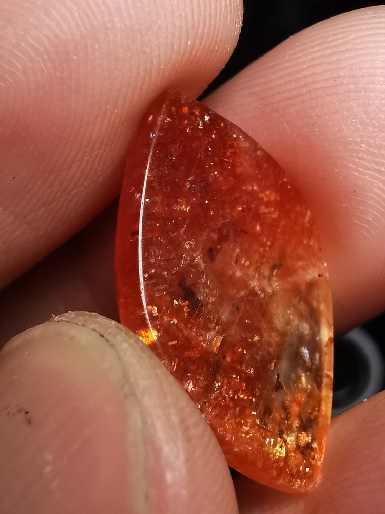 Rainbow golden Sunstone cut and polished 30