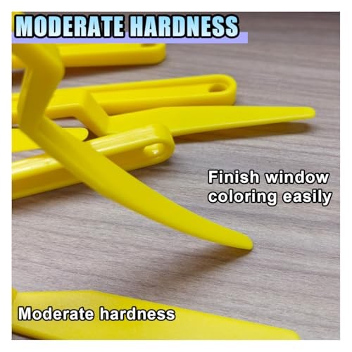 Car Window Tint Squeegee Tool, Plastic Long Handle Shank Corner Squeegee, 2PCS