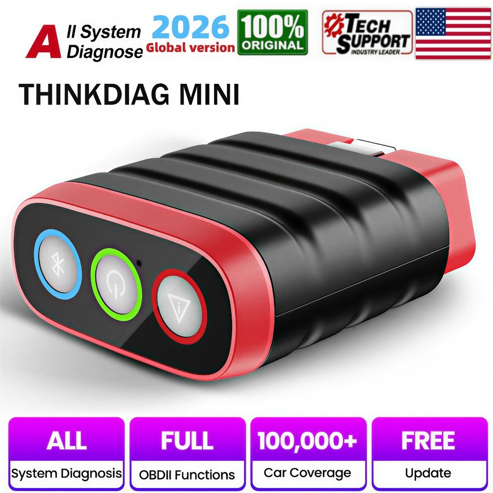 2026 Thinkdiag Mini OBD2 Car Diagnostic Scanner Bluetooth All System Code Reader