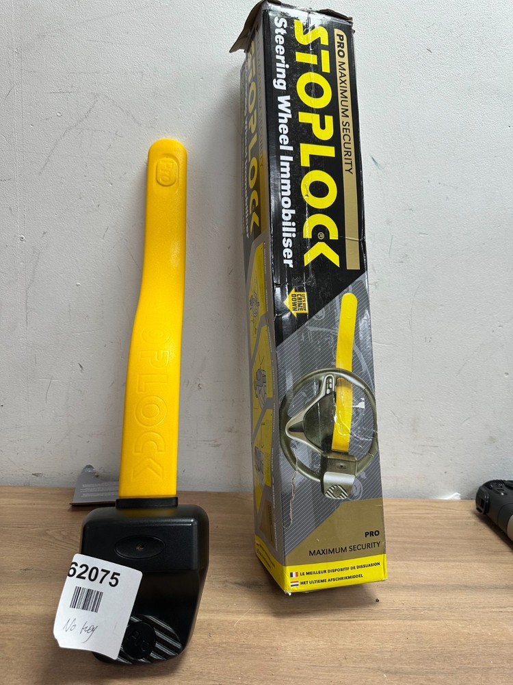 Stoplock Steering Wheel Immobiliser Anti Theft Lock Security- No key