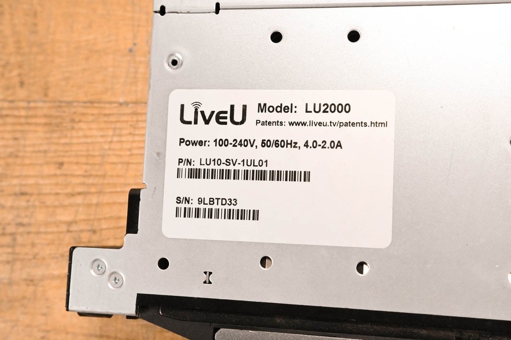 LiveU LU2000 Dual HD Output Decoder Server CG01T4Y