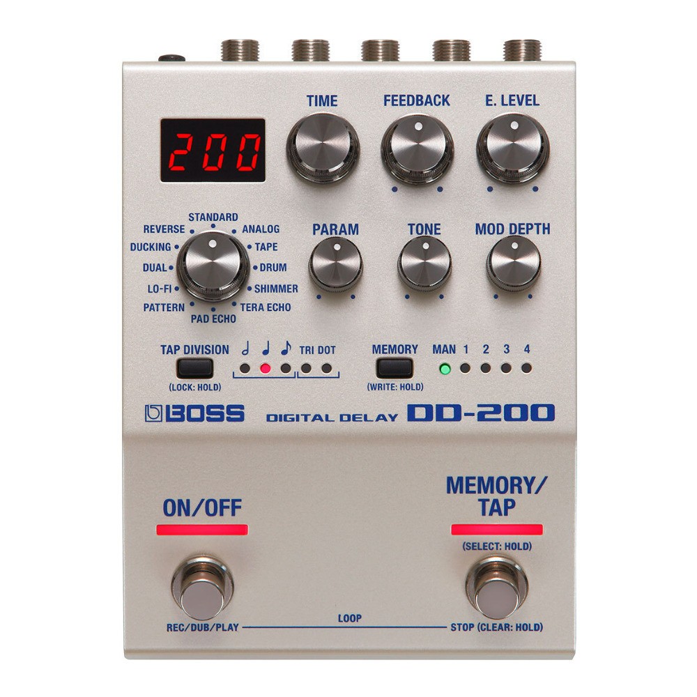 BOSS DD-200 12 Different Modes Digital Delay Pedal No Nonsense Interface TONE