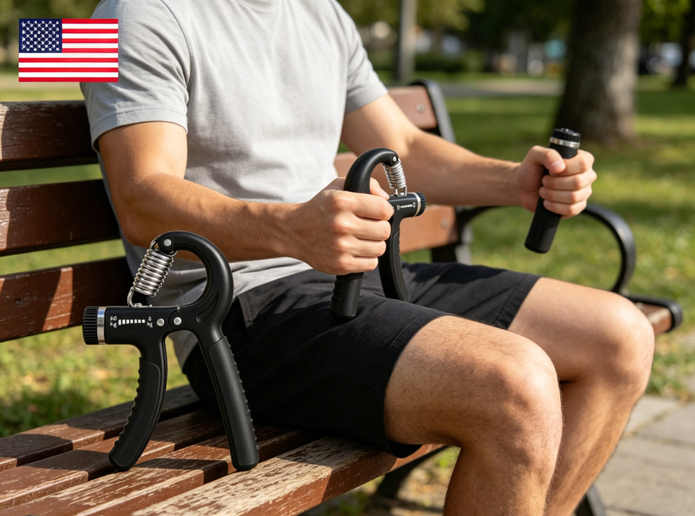 Adjustable Hand Grip Strengthener Forearm Trainer Exerciser