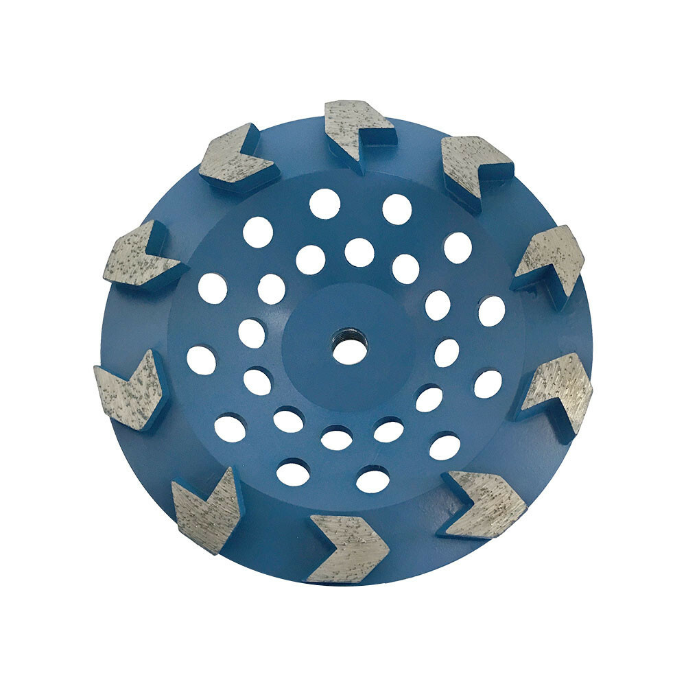 7" Arrow Cup Wheel Arrow Shaped Segements Grinding Grinder Coating Removal