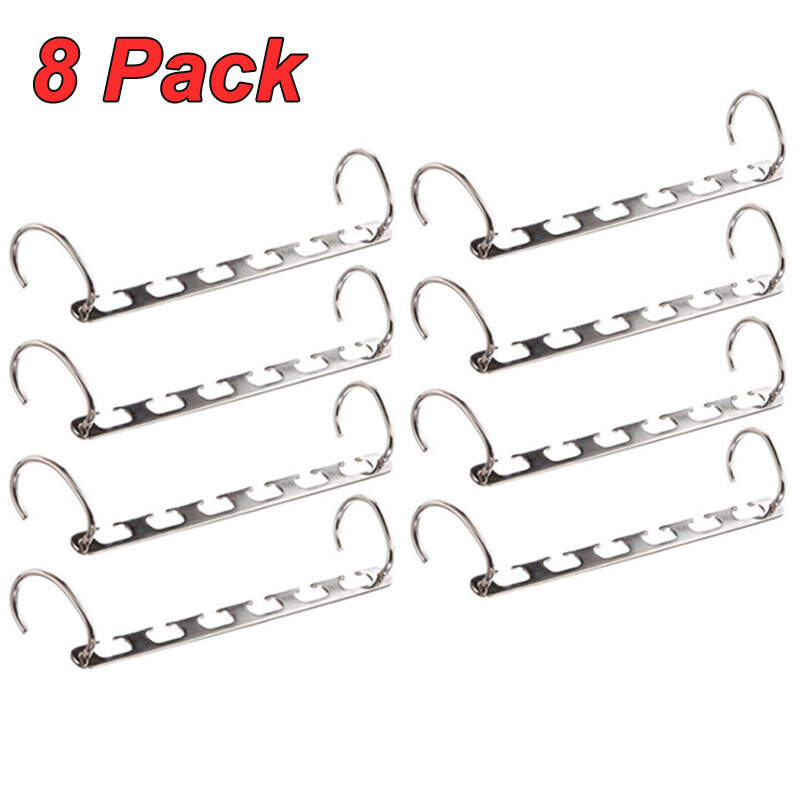 8pack Wonder Metal Magic Hanger Clothes Closet Organizer Hook Space Saver Saving