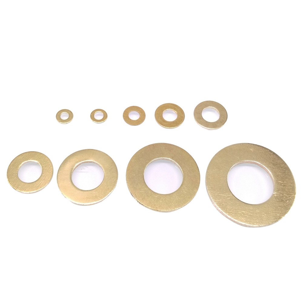 800pcs Brass Flat Washers Assortment Kit