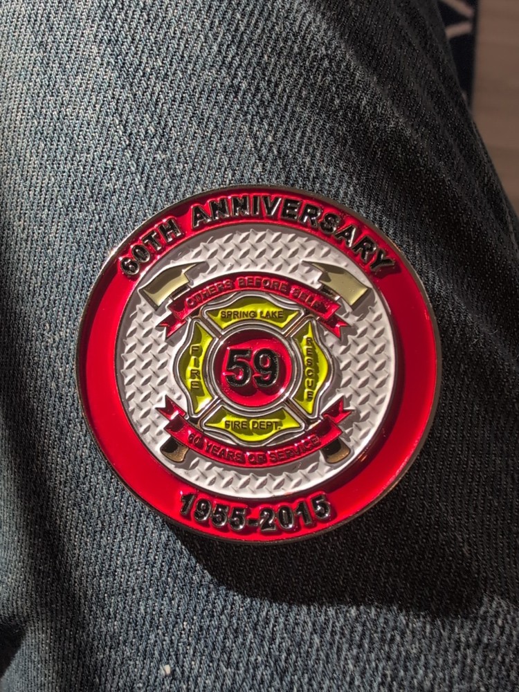 Spring Lake Fire Dept 60th Anniversary Challenge Coin